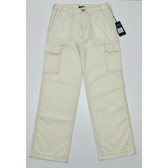 True Religion Ivory Cargo Pants Women’s Size 27 NWT - Picture 3 of 10